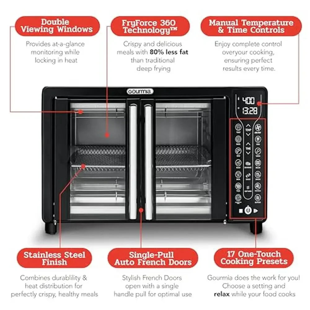 XMSJ 17 Preset Electric Air Fryer Oven Combo 1700W