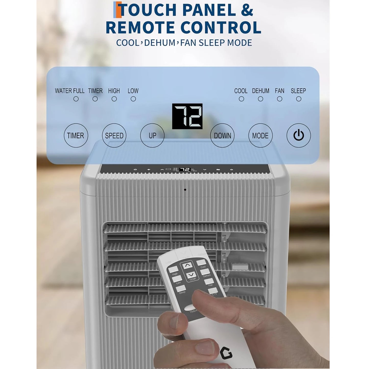 Acekool Portable Air Conditioner 3in1 With Dehumidifier And Sleep Mode