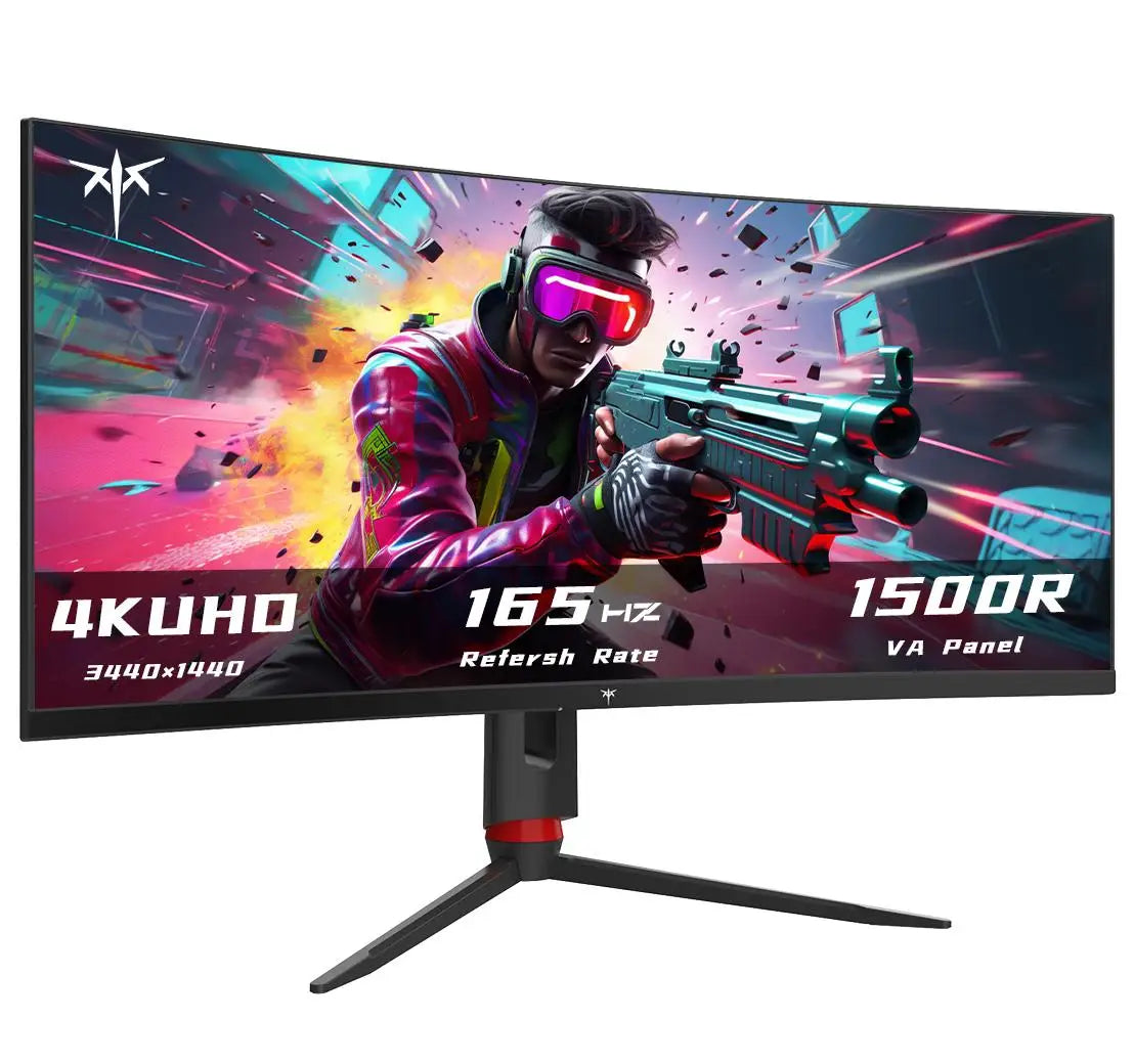 KTC Ultrawide Curved Gaming Monitor Freesync And G Sync Compatible