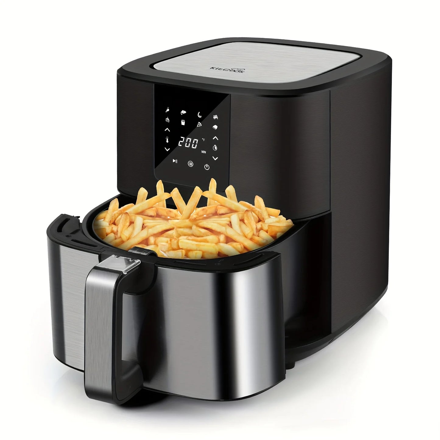 KitCook Air Fryer 1500W With Adjustable Temperature And Presets