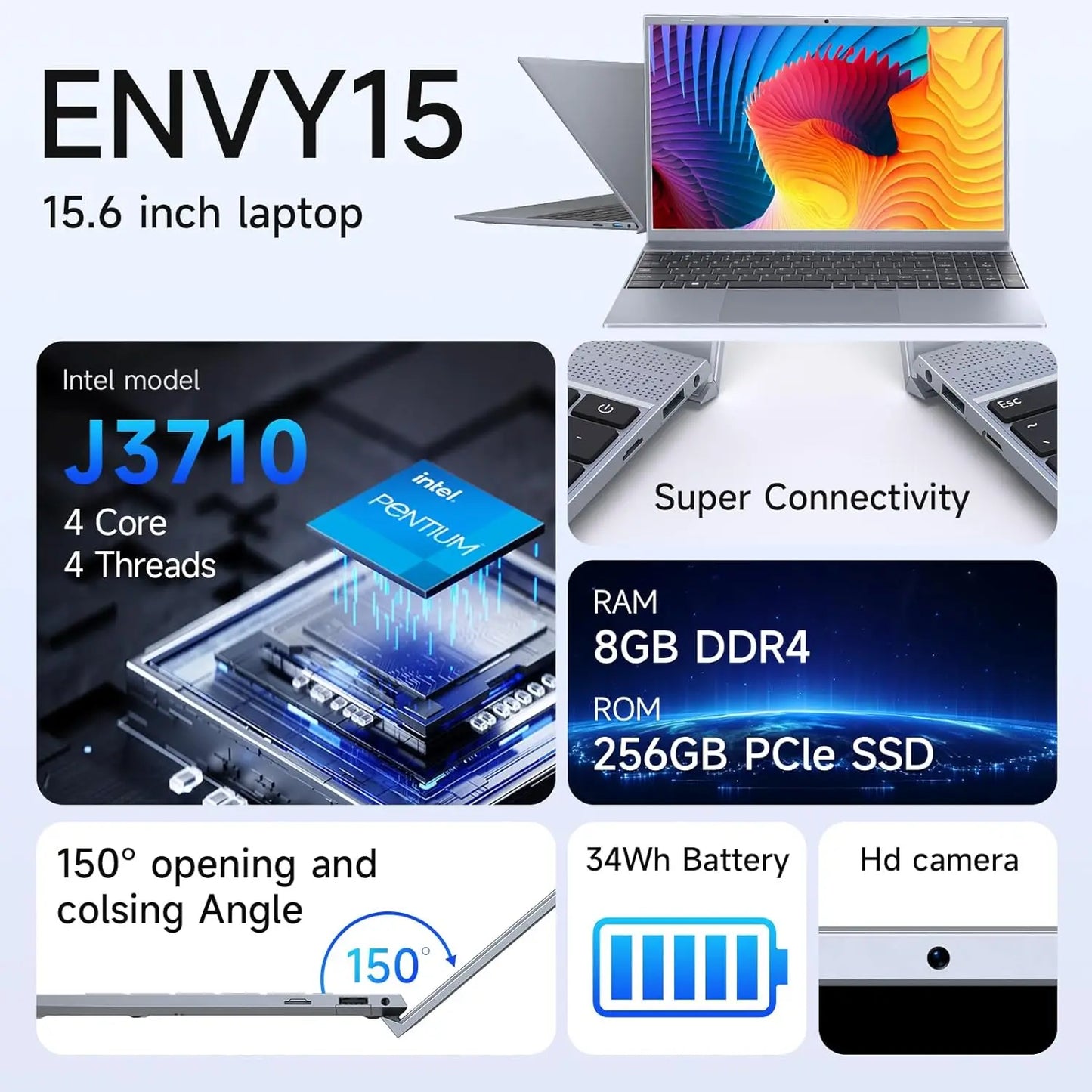 TH Laptop J3710 8GB RAM 256GB SSD Windows 11 Business