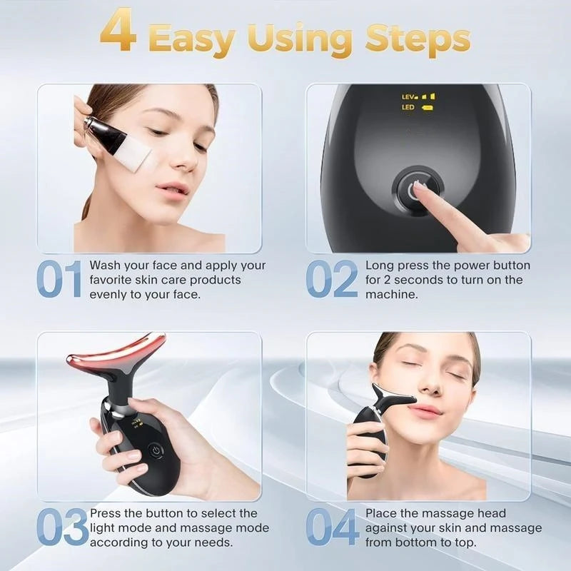 Hign-concerned Vibrating Neck Massager USB Facial Massage