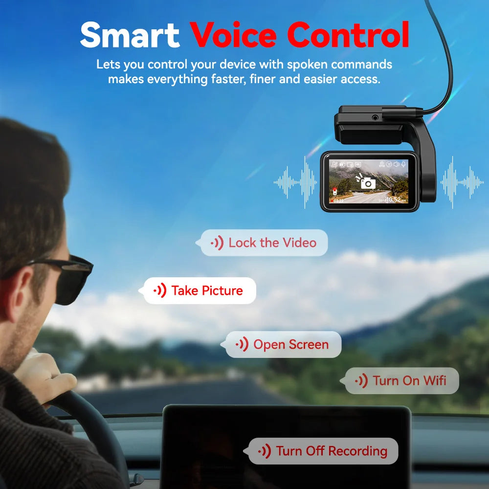 RedTiger Dash Cam Front And Rear 4K Drive Recorder GPS