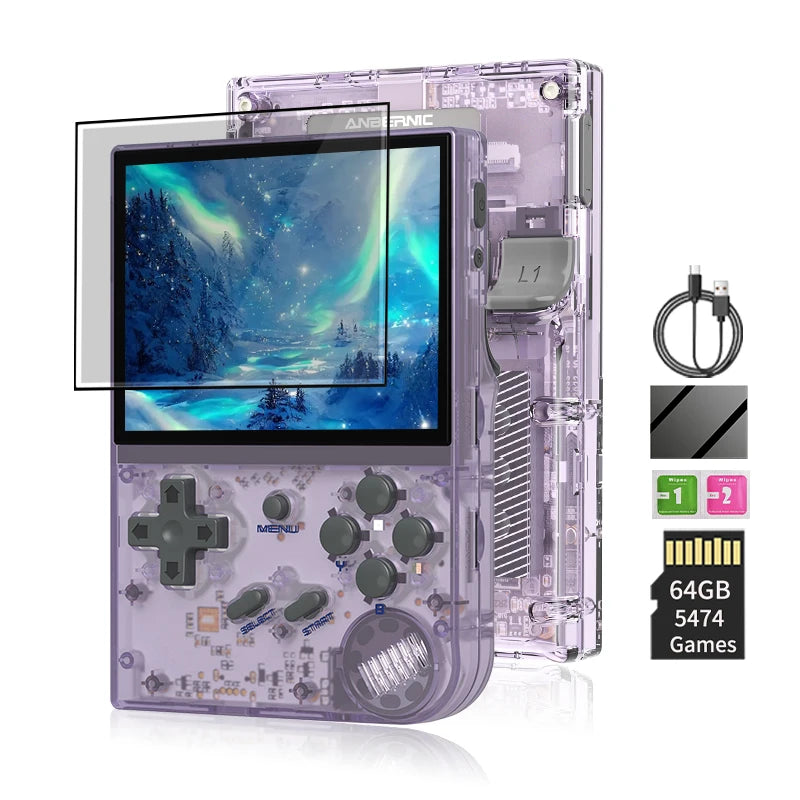 ANBERNIC RG35XX Handheld Game Player Linux Dual OS Official GarlicOS 2600mAh 3.5" IPS  HD TV Outpu Portable Retro Gaming Console