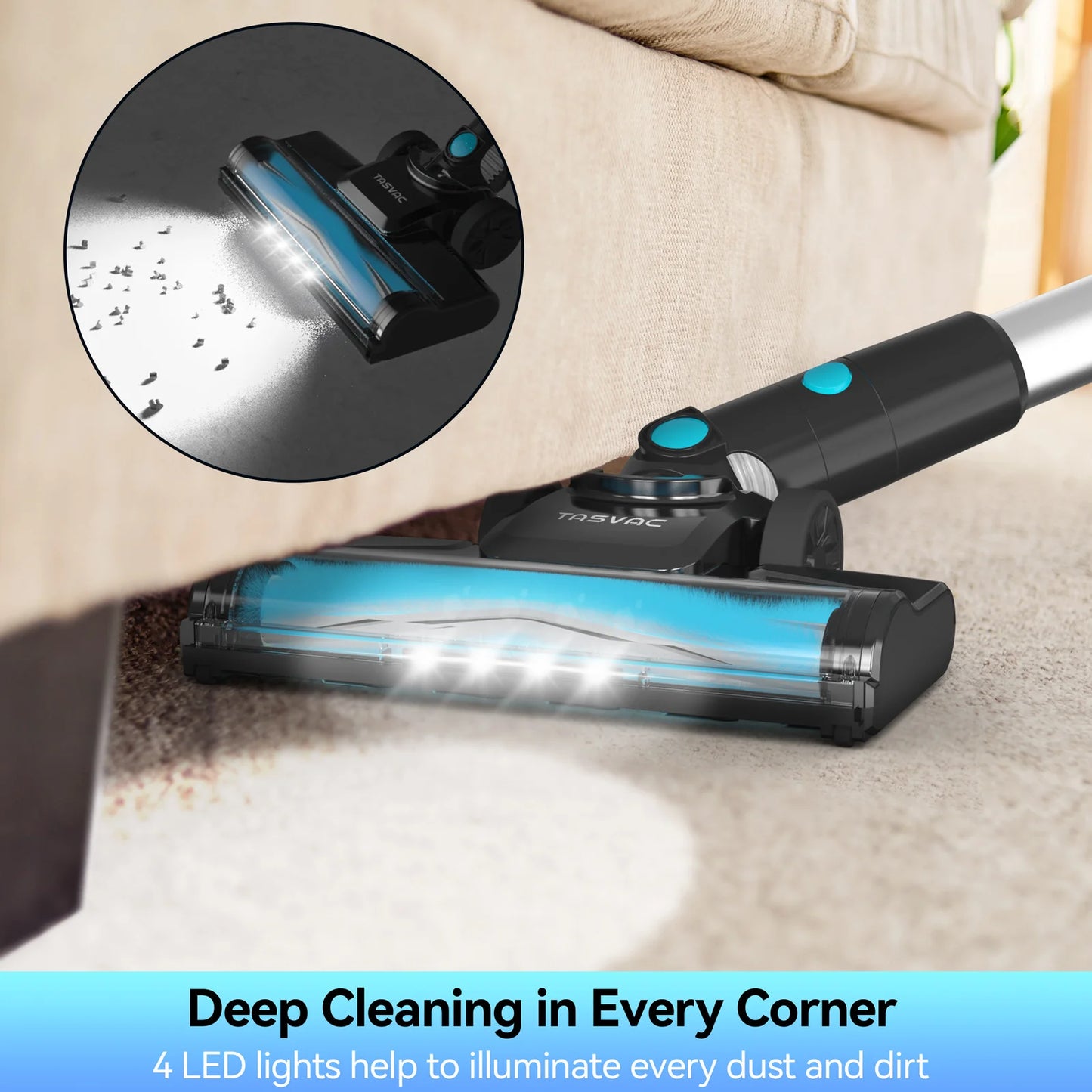 INSE Cordless Vacuum Cleaner 28KPa 6-In-1 Lightweight Handheld Pet Hair