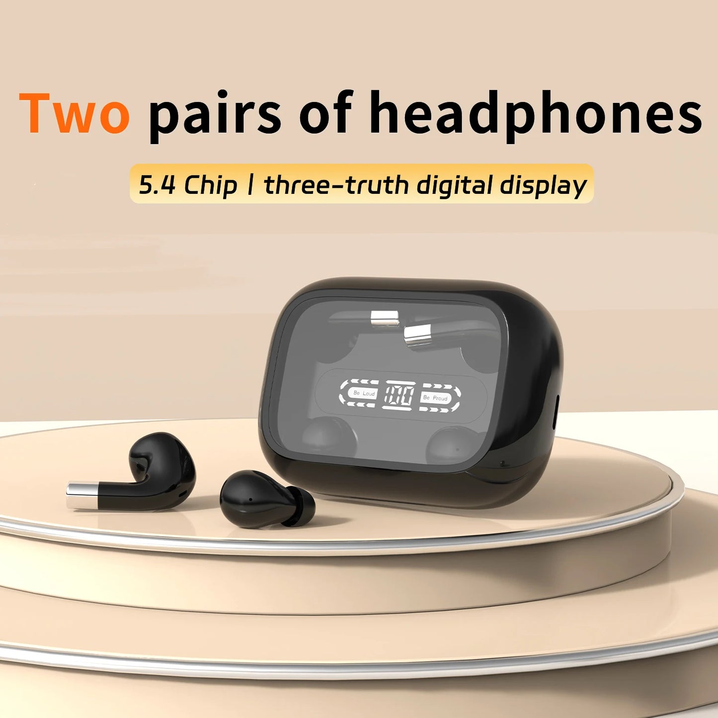 SHUKE 2in1 Bluetooth Earphones Noise Reduction True Wireless