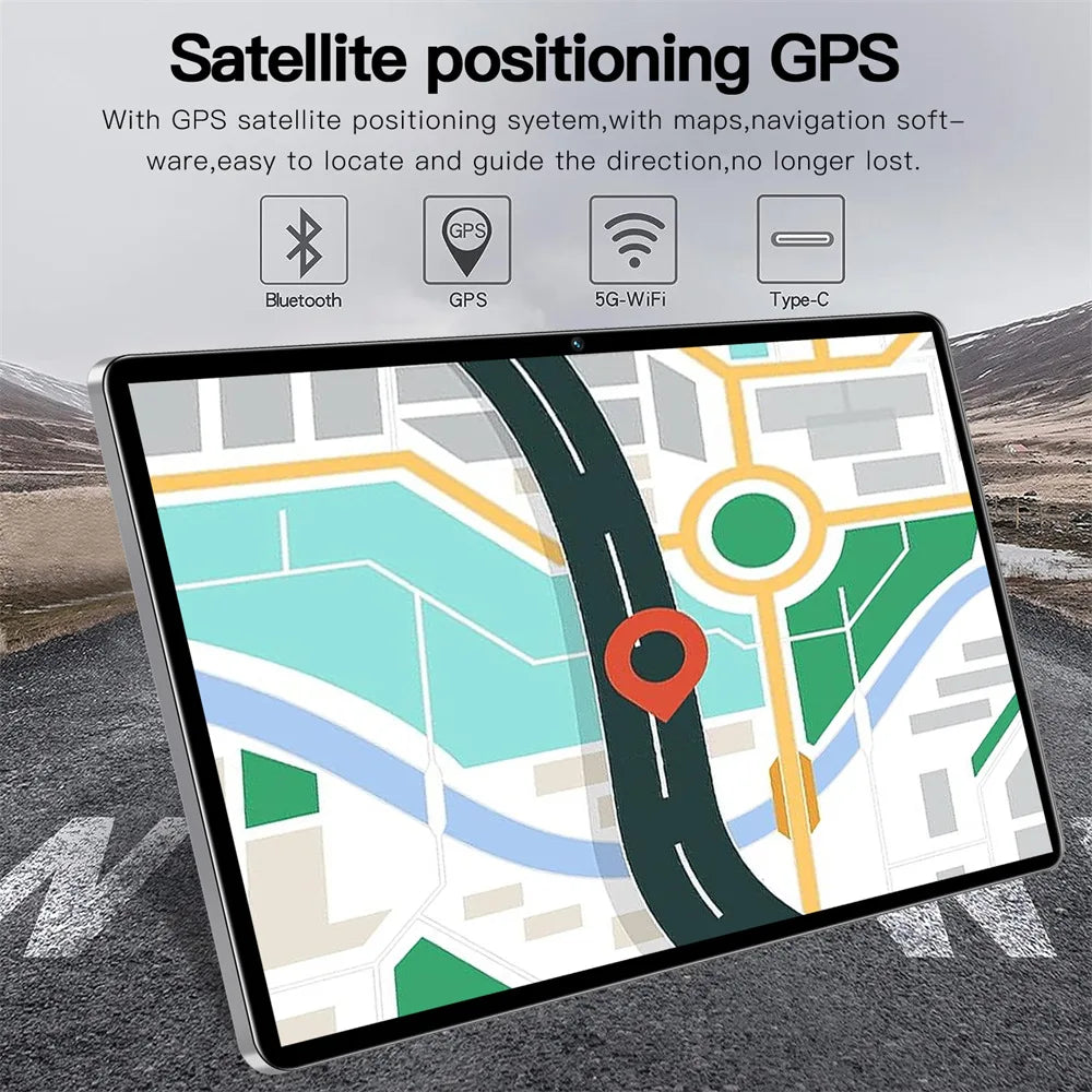 2025 New P60 Pro Tablets 10inch Global Version Tab Android14 22GB+2TB Tablet 20000mAh 5G Dual SIM WiFi Children's Kids Tablet PC