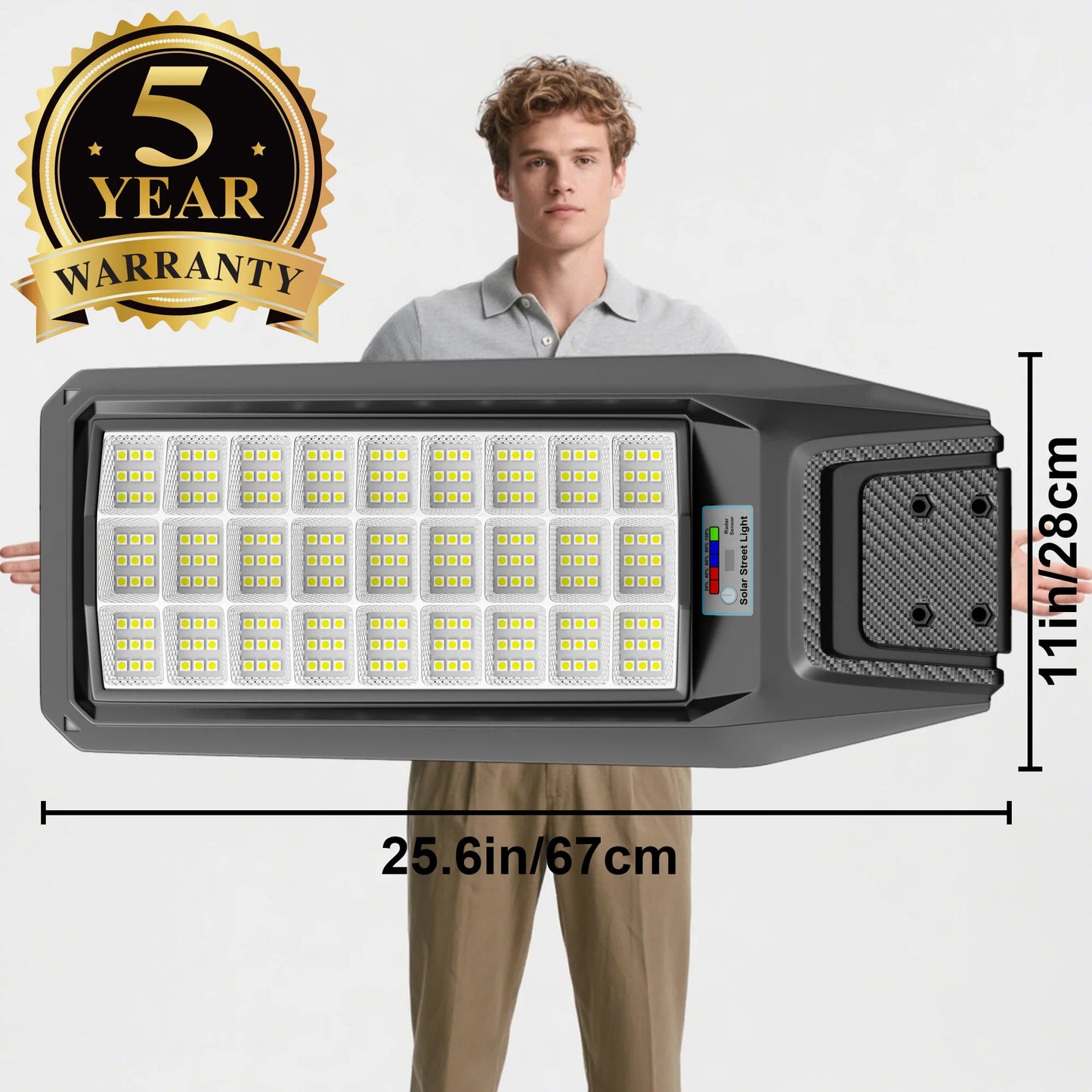 Outdoor Solar Motion Sensor Light IP65 Dusk To Dawn Yard