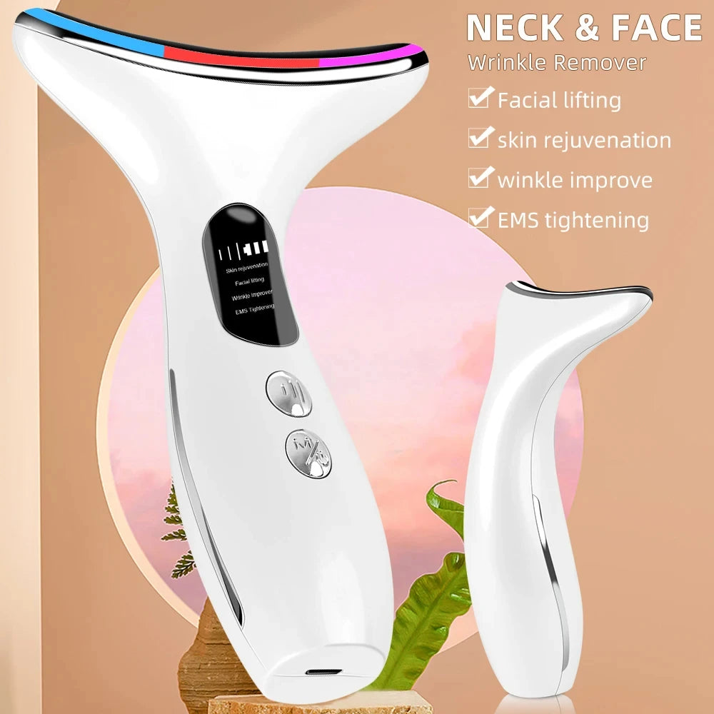 YOSOO Handheld Face Massager 4-In-1 Facial and Neck Beauty Device
