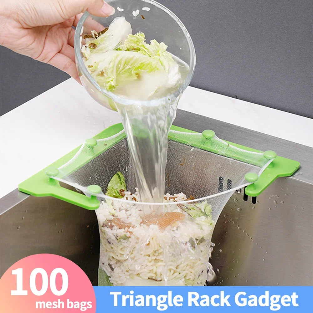 Shunmaii Triangular Kitchen Sink Drain Filter Strainer