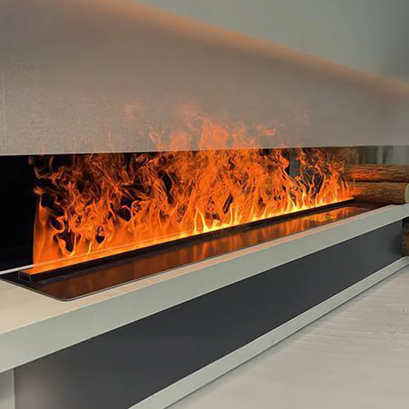 Water Vapor Fireplace Simulated 3D Flame With App Control Humidifier