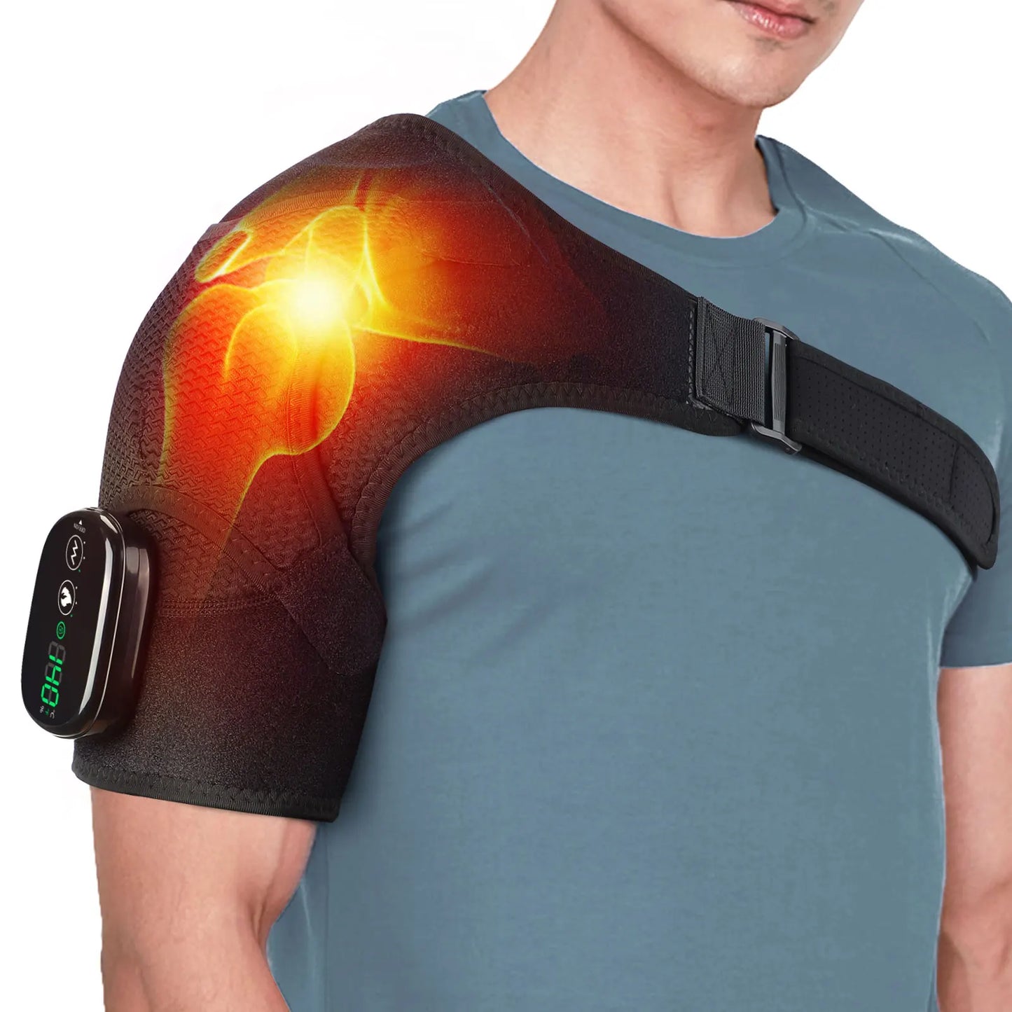 Hailicare Electric Heating Pad Shoulder Massager For Pain
