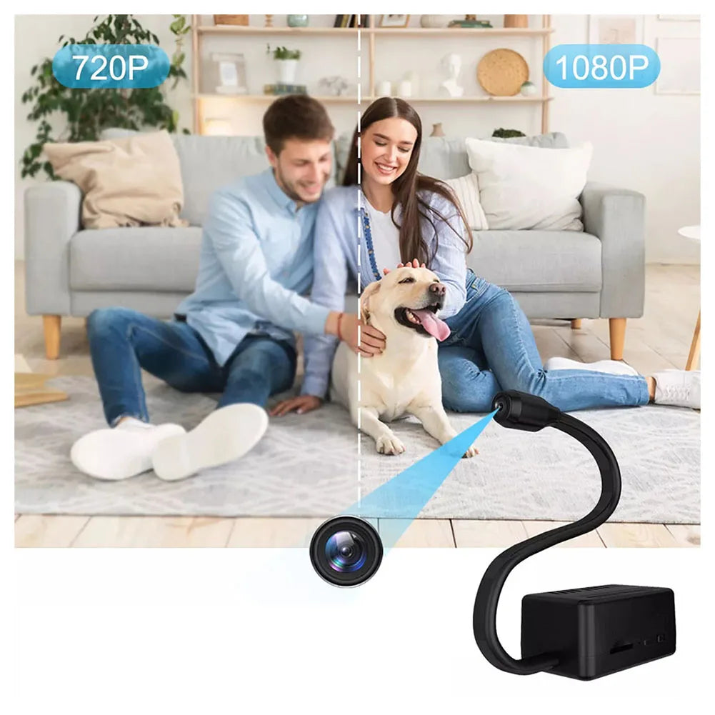 Mini WiFi Nanny Cam With Motion Detection 1080p Baby Monitor