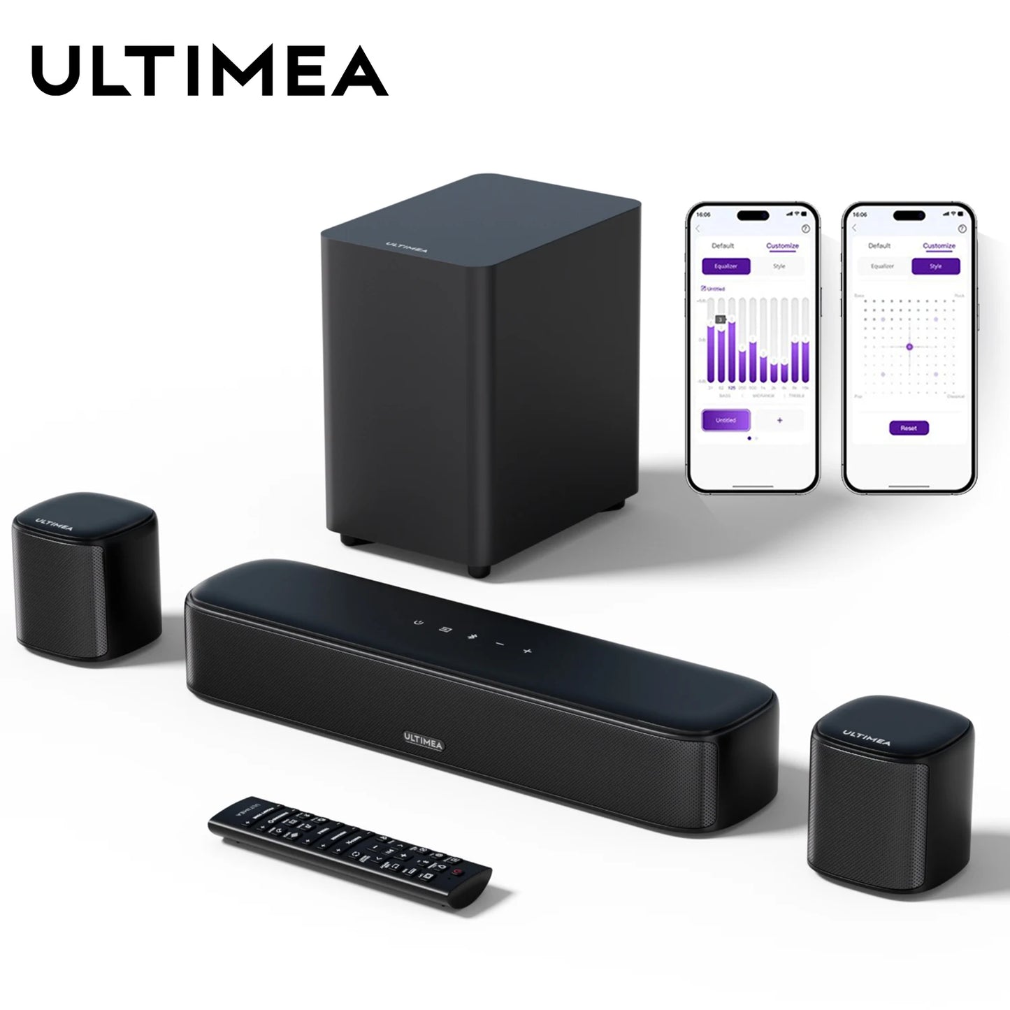 ULTIMEA 250W 5.1 Channel Soundbar With Subwoofer Wireless
