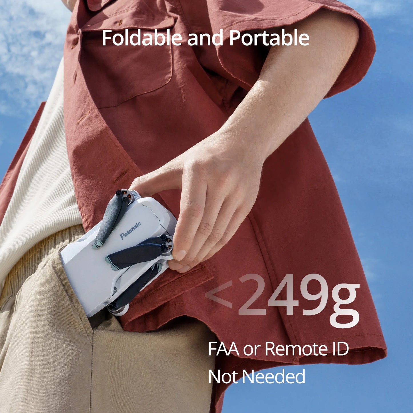 Potensic C0 Drone Three Axis Gimbal 6KM GPS 4K Camera