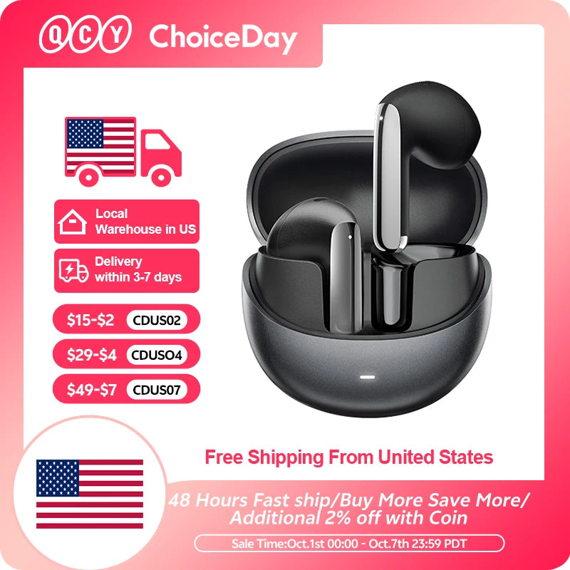 QCY HT10 AilyBuds Pro Plus ANC Wireless Earbuds LDAC Bluetooth