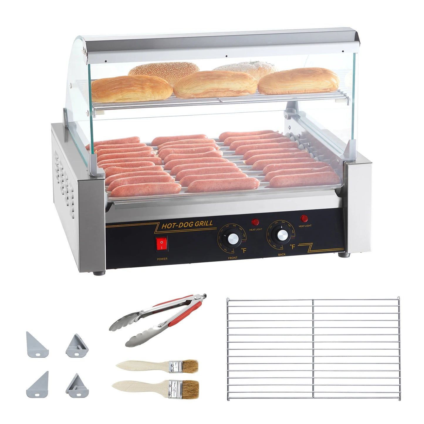 SucceBuy Hot Dog Roller Sausage Maker 5 7 11 Rods Pro