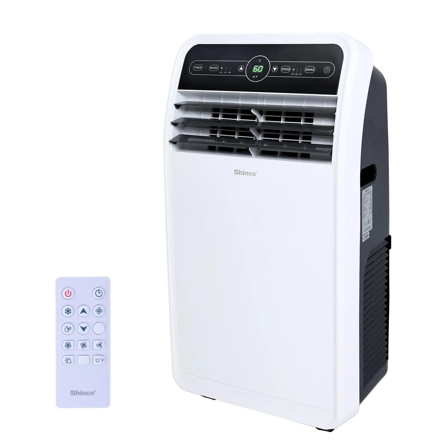 Shinco 12000 BTU Portable Air Conditioner Built In Modes