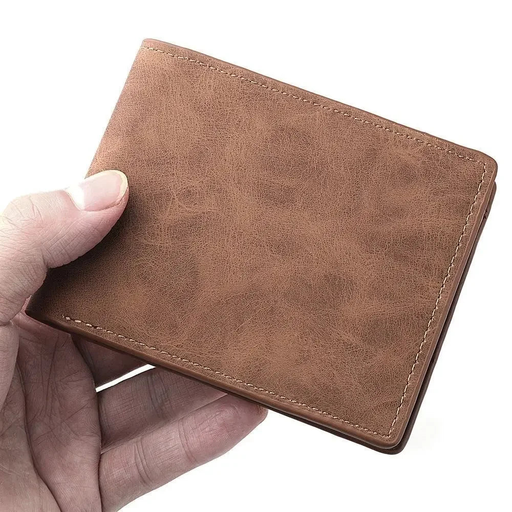 PU Leather Wallet Unisex Large Capacity Card Slots Folding Money