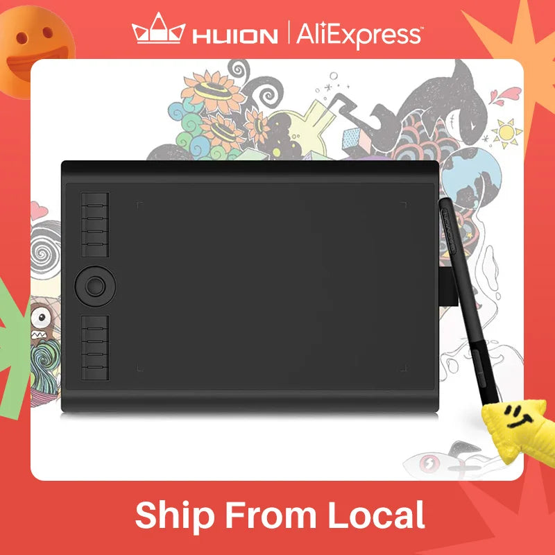 GAOMON M10K PRO 10 * 6.25'' Graphic Drawing Pen Tablet with 8192 Pressure Battery-Free Stylus Support OTG Function