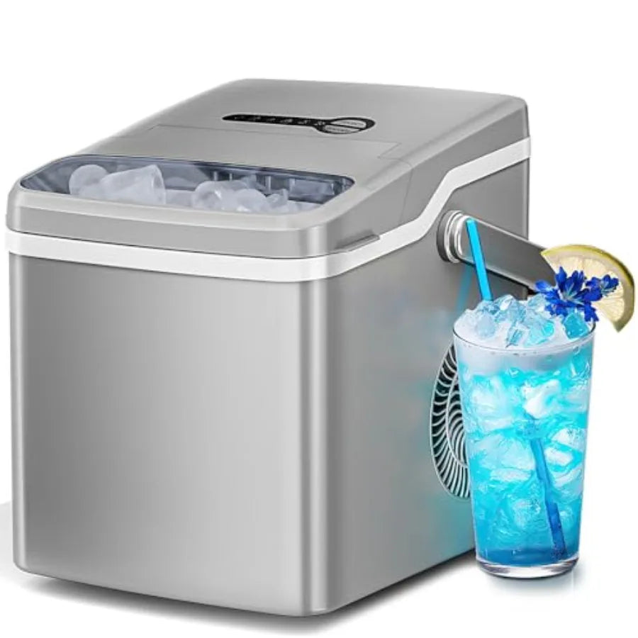 XMSJ Countertop Ice Maker 26 Lbs Per Day Self Cleaning