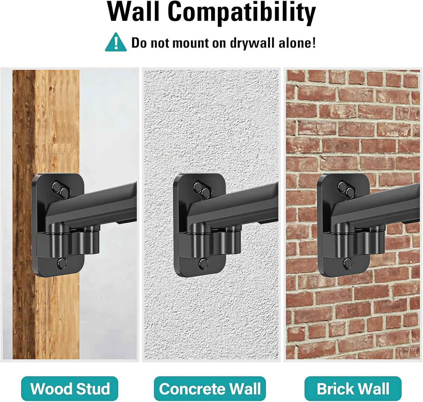 Dual Monitor Wall Mount for 13-32 Inch Screens, Full Motion Gas Spring Arm with VESA Compatibility, Holds 19.8lbs Each