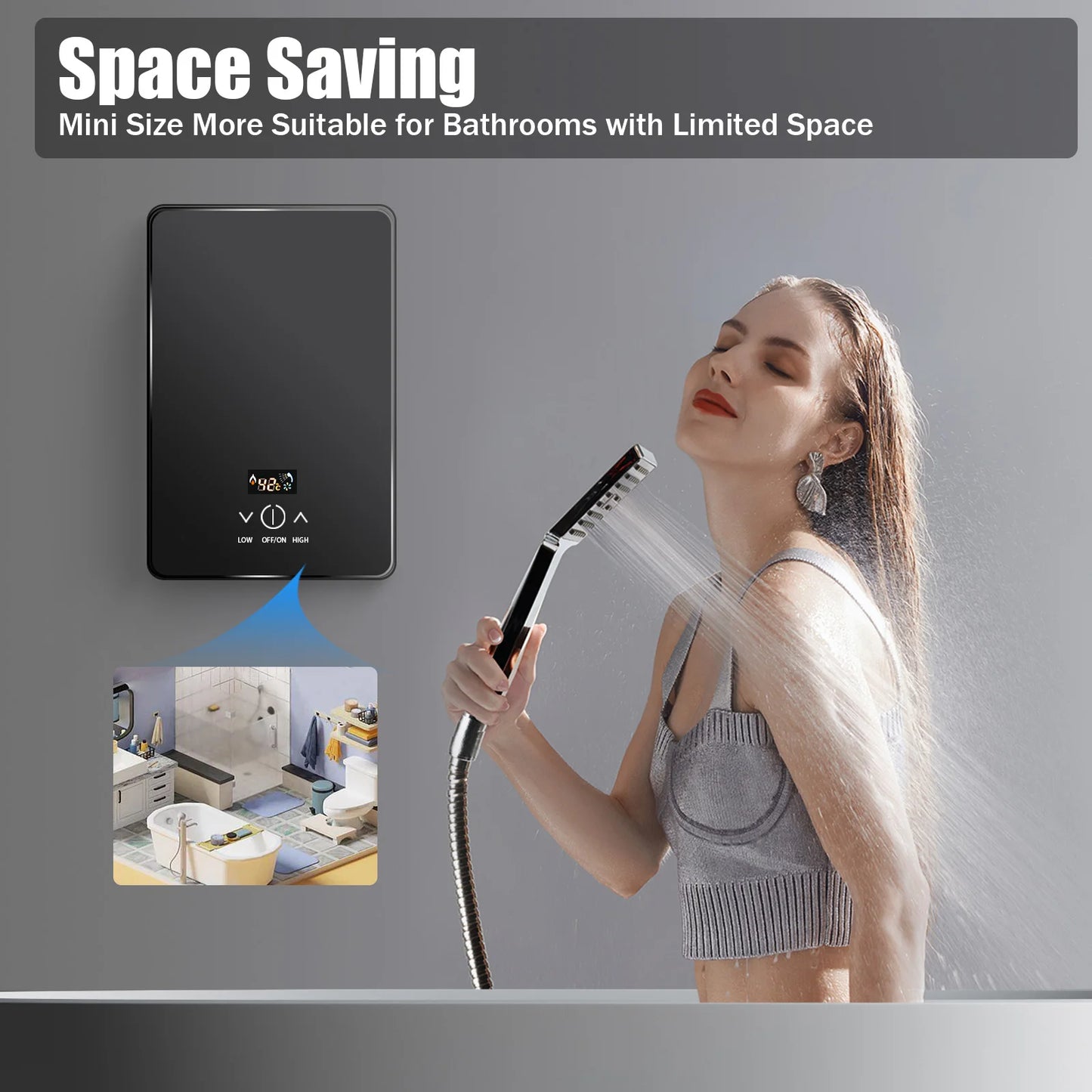 Sweetmile 6500W Electric Water Heater With Thermostat