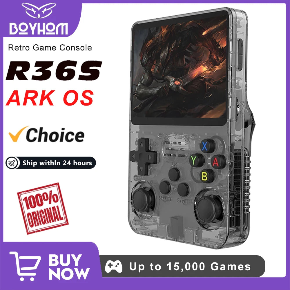 BOYHOM R36S Retro Handheld Console Linux System 256GB