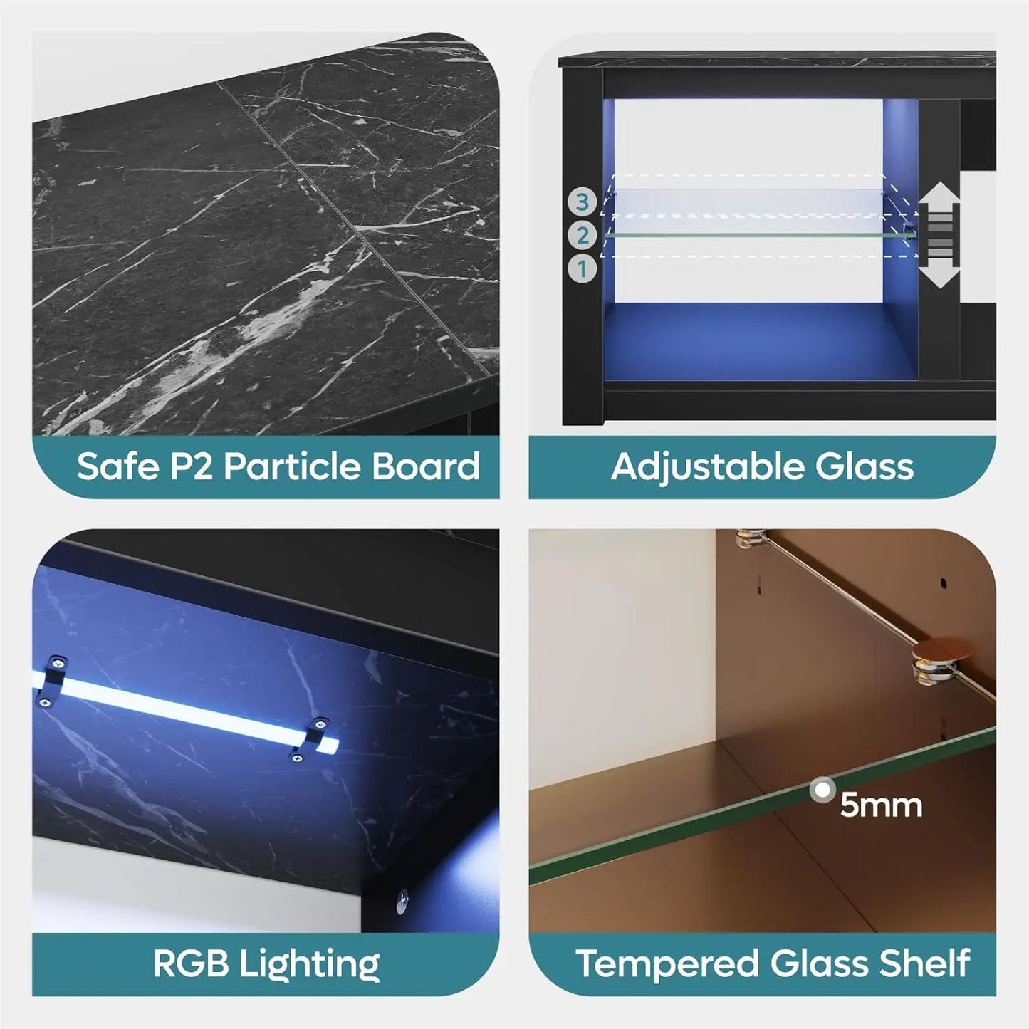 Wooden Fireplace TV Stand With Electric Fireplace Media Console