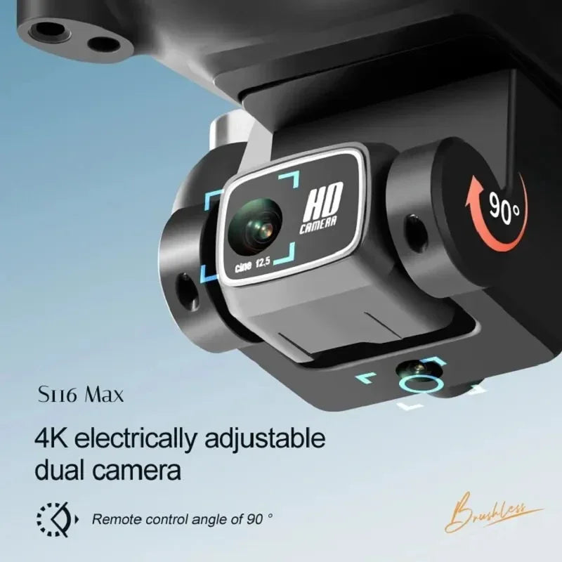 QJ S116 MAX Drone Professional With 3 Batteries 8K Camera