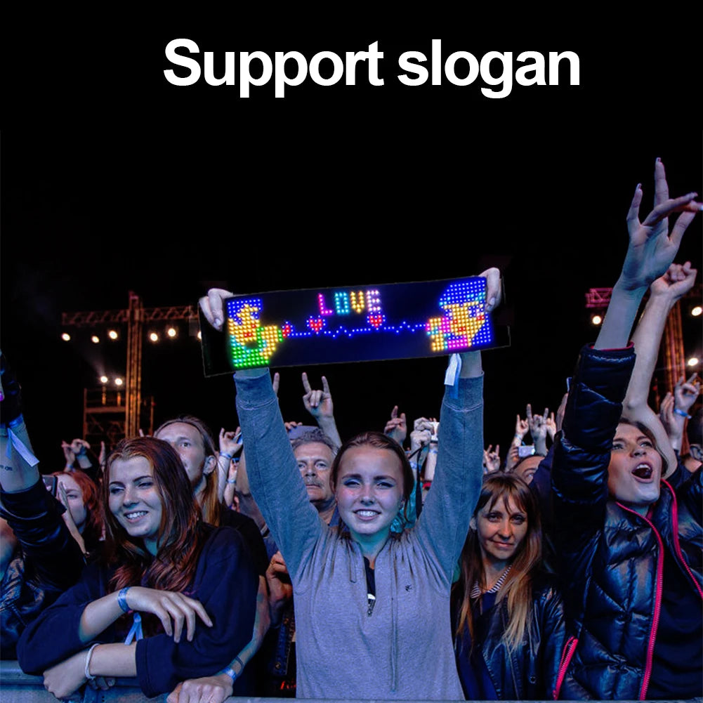 Shunmaii USB 5V LED Sign Panel Programmable Matrix Display