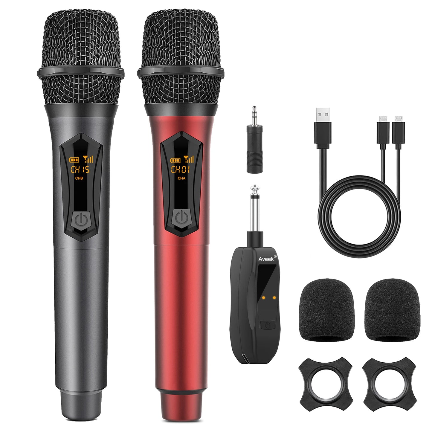 Aveek Wireless Karaoke Microphone For Parties Two Pack