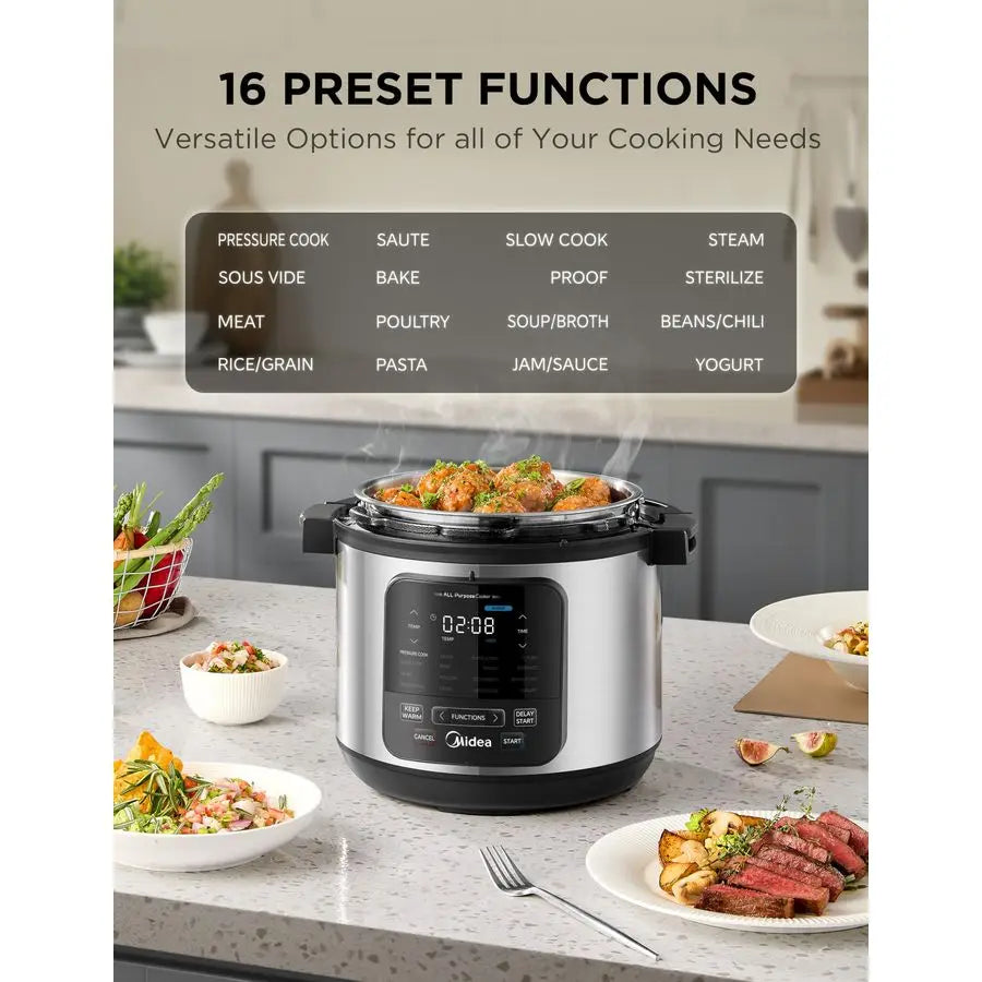XMSJ 10in1 Electric Pressure Cooker With MultiMode Functions