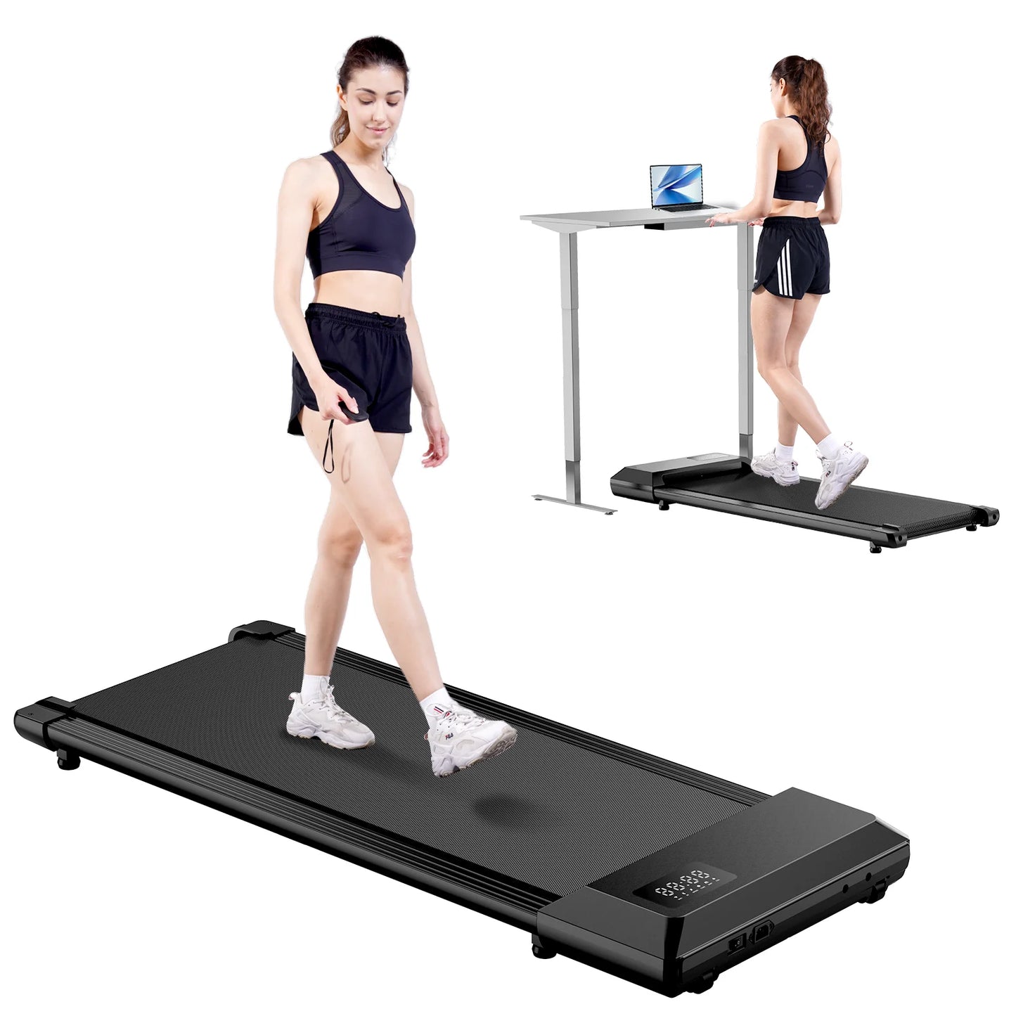 Driving Walking Pad Mini Treadmill For Home Office LCD
