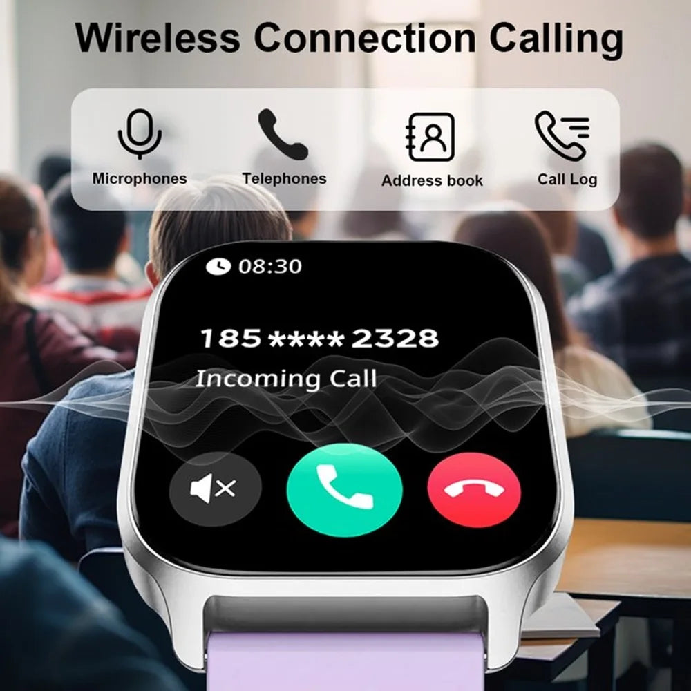 LAXASFIT Smart Watch Bluetooth Call SMS Alerts IP68 Waterproof