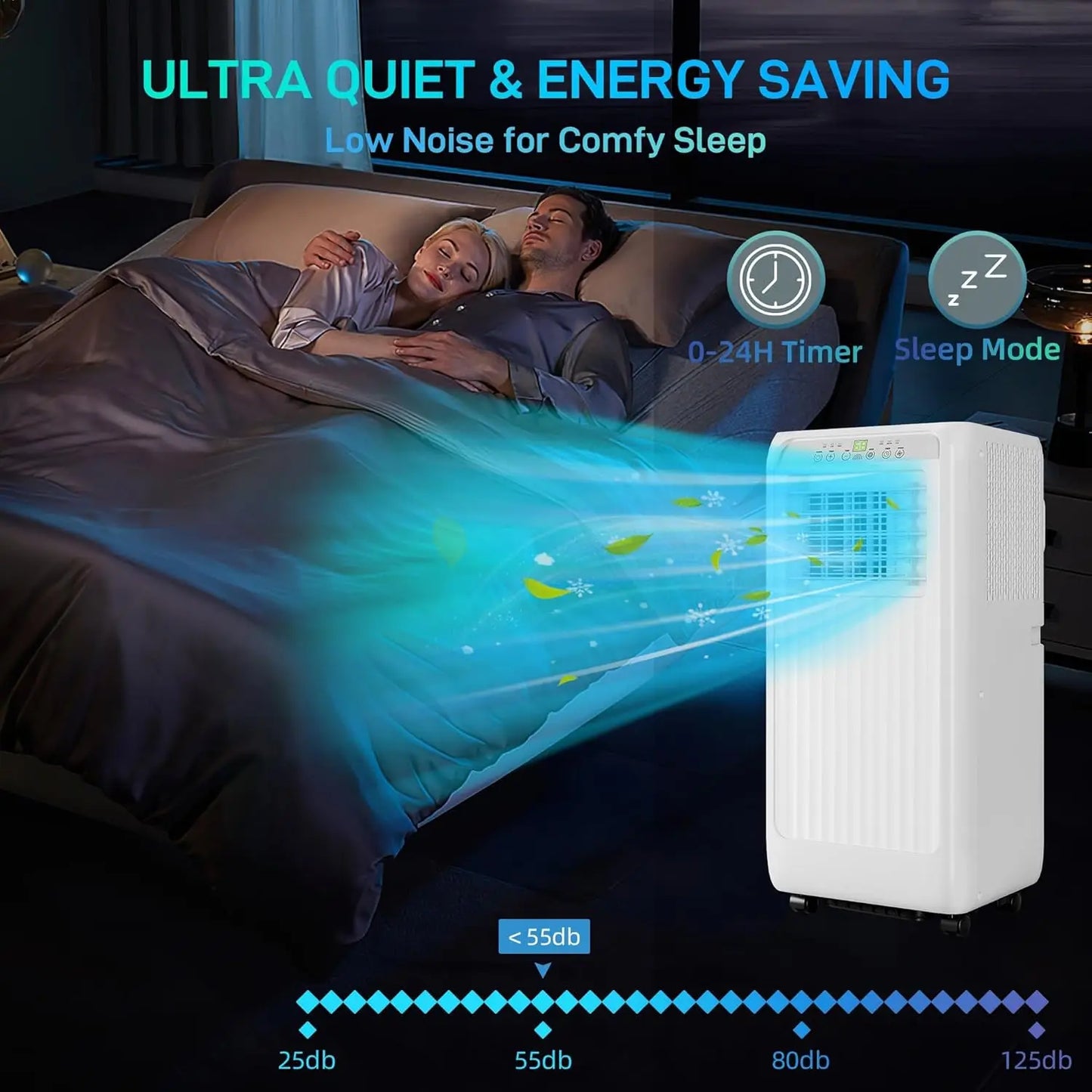 Acekool 10000 BTU Portable Air Conditioner 3 in 1 Unit