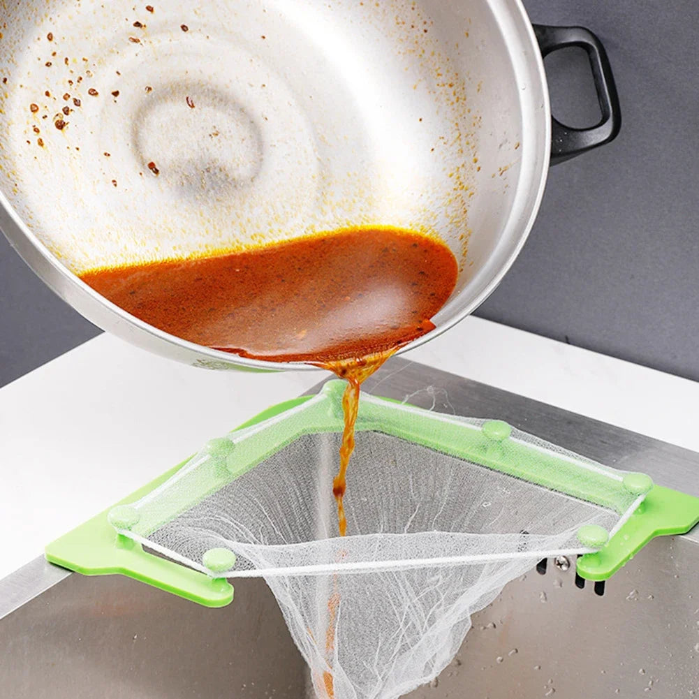 Shunmaii Triangular Kitchen Sink Drain Filter Strainer