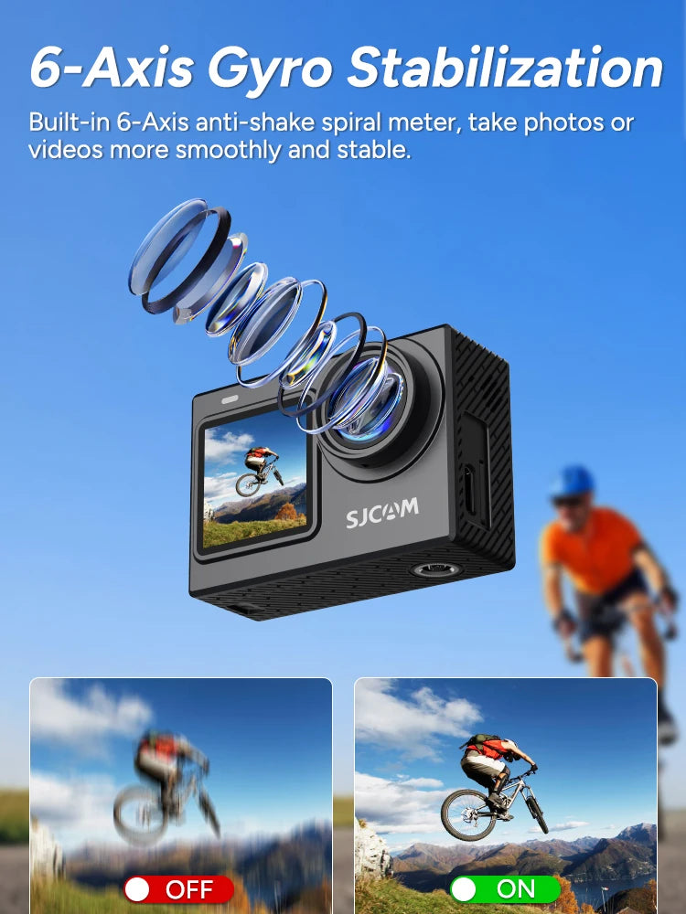 SJCAM SJ6 Pro 4K Action Camera With Dual Screen